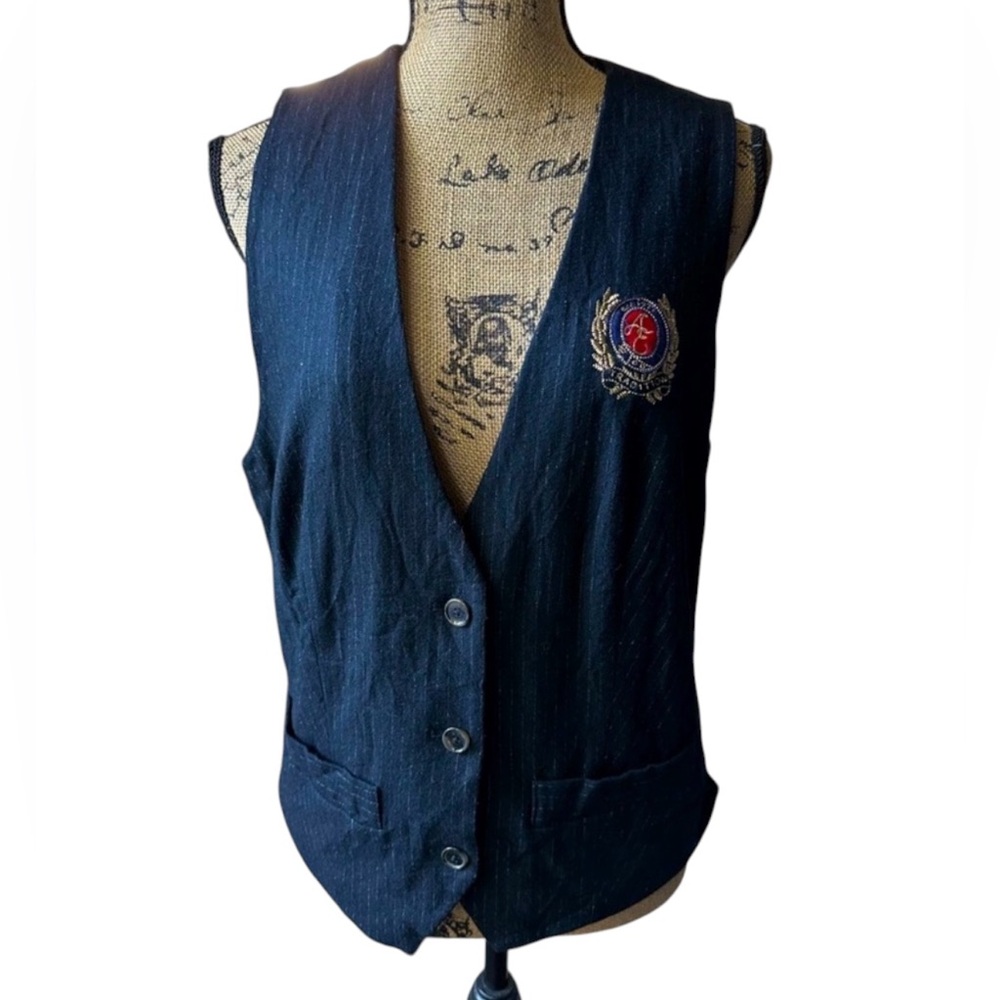 American Eagle Outfitters Wool Blend Pinstripe Vest